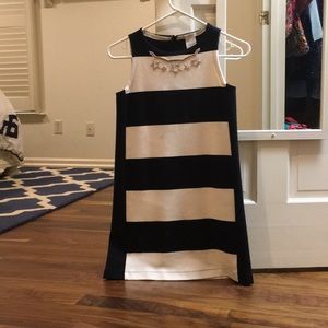 Kids black and white crewcuts dress